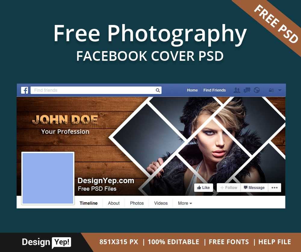 002 Facebook Cover Photo Template Psd Stupendous Ideas 2019 Within Photoshop Facebook Banner Template
