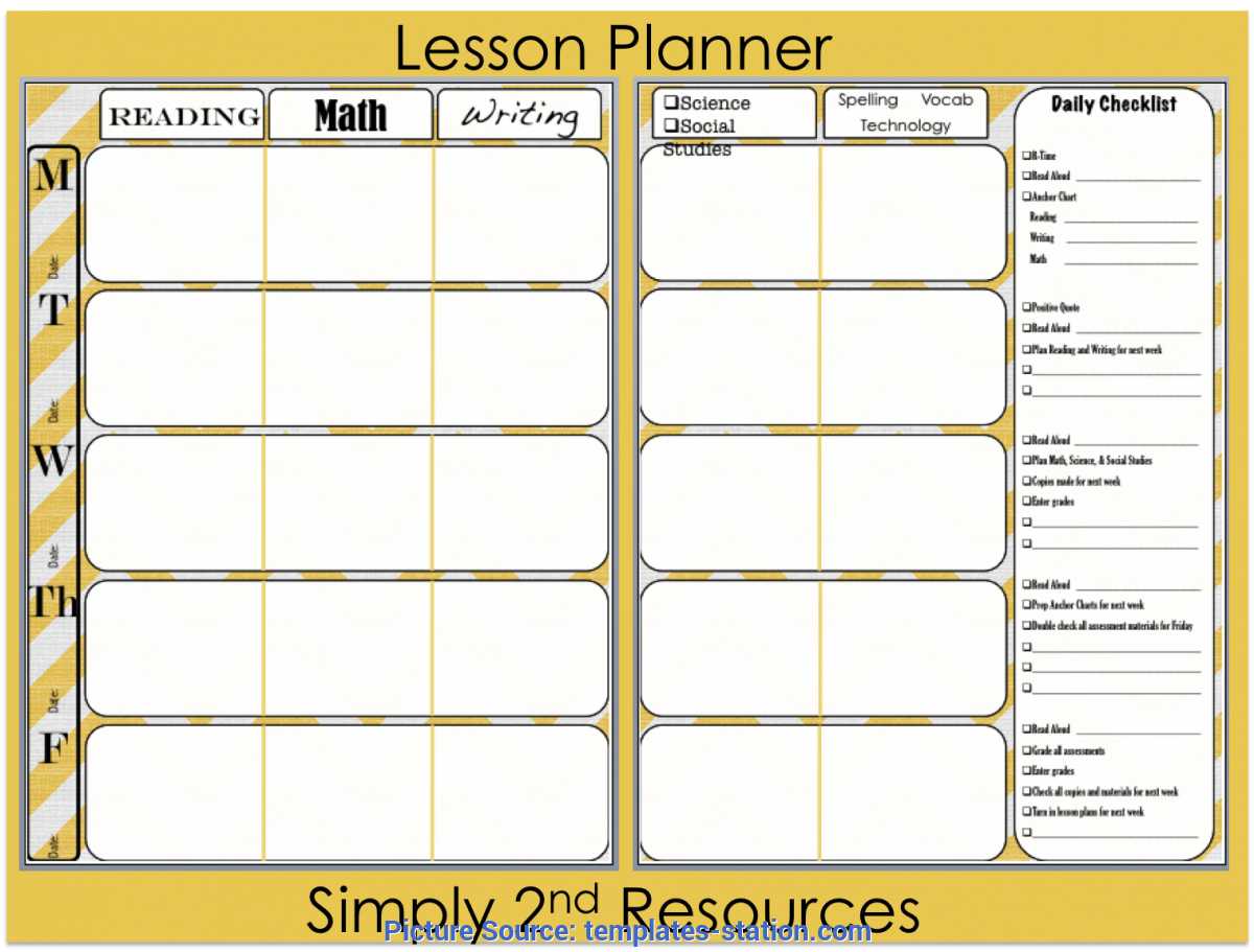003 Good Lesson Plan Book Template Printable Templates Sta Regarding Teacher Plan Book Template Word