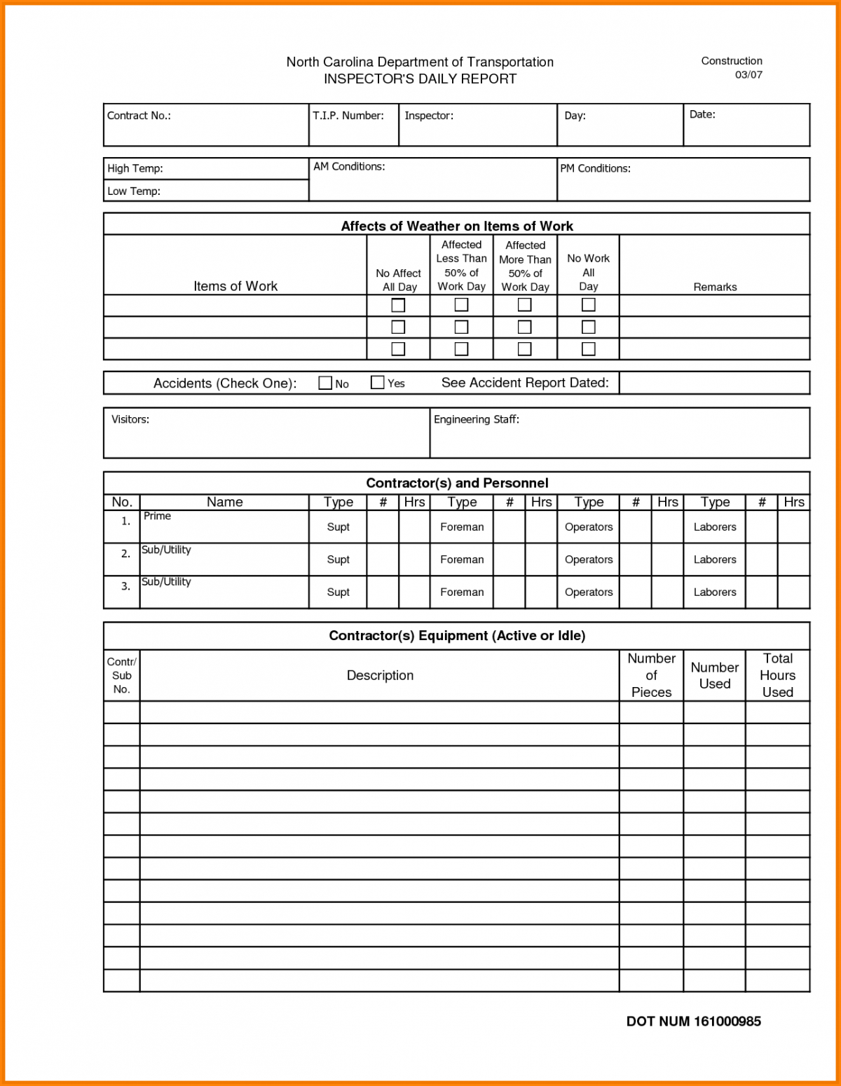 004 Construction Daily Report Template Excel 1200X1549 In Daily Site Report Template