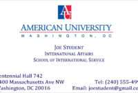 004 Student Business Card Template University Of Arizona throughout Student Business Card Template