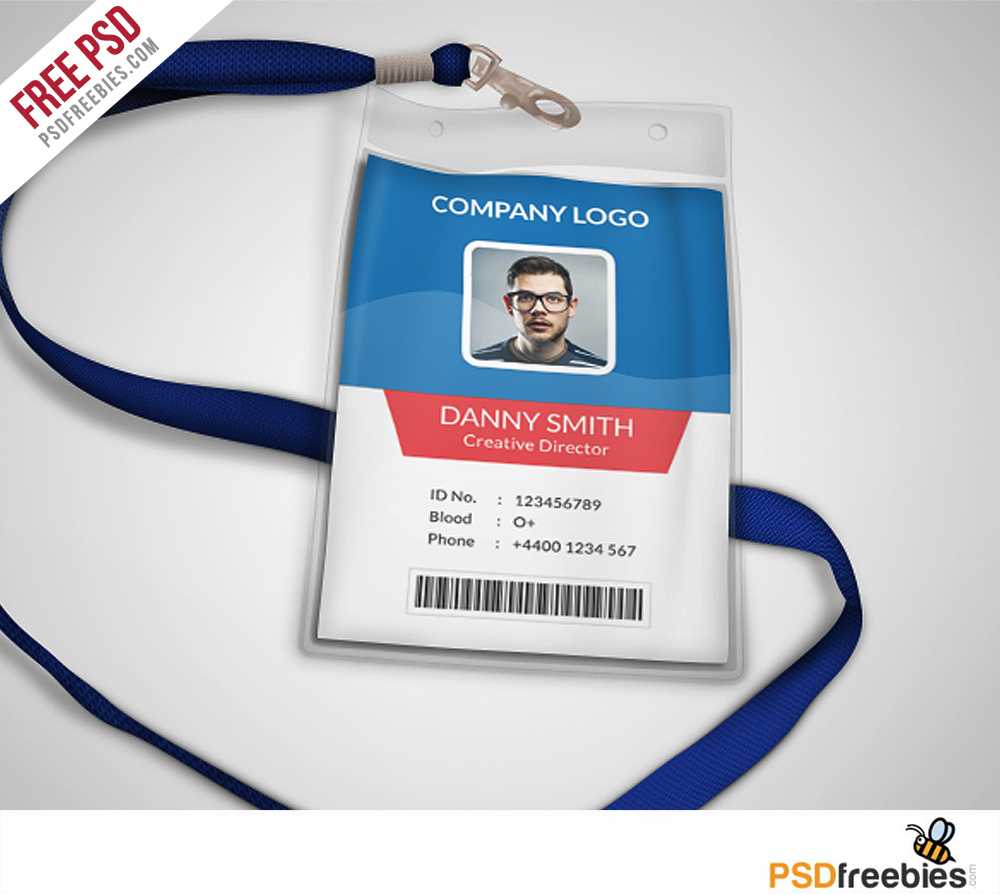 007 Template Ideas Multipurpose Company Id Card Free Psd In Id Card Template Word Free