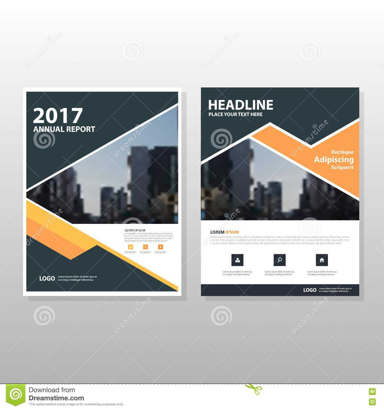 008 Book Cover Template Free Word Orange Black Triangle With Regard To Annual Report Template Word Free Download