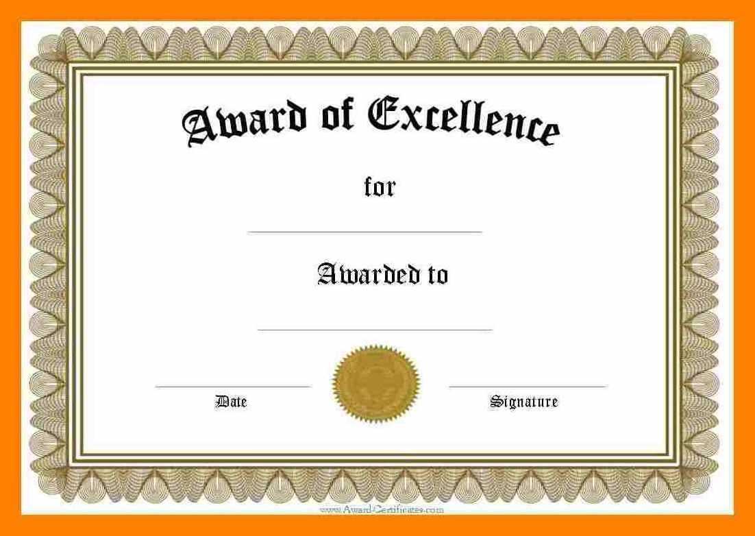 009 Remarkable Certificate Template Word Designs Ideas Award Throughout Award Certificate Templates Word 2007