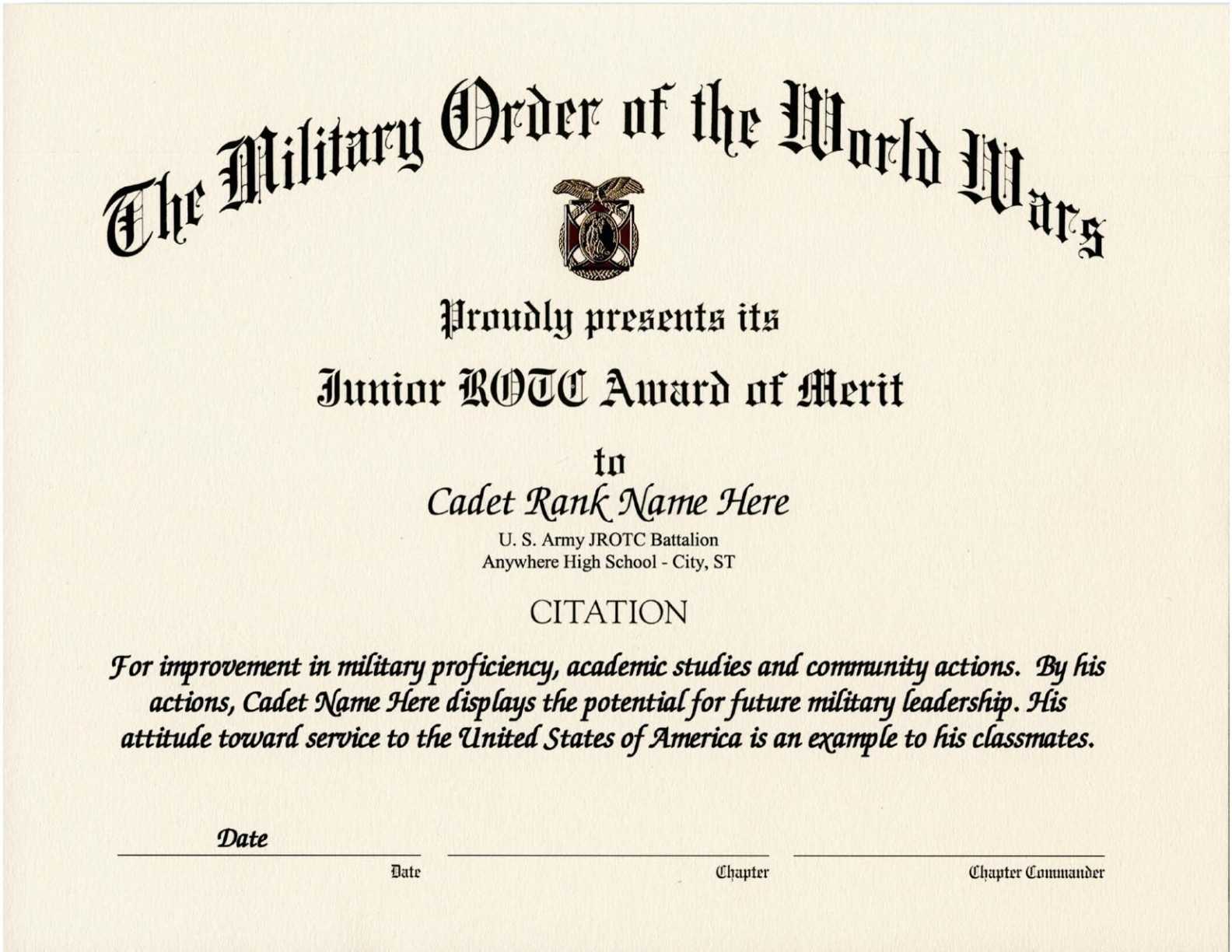 010 Army Certificate Of Achievement Template Microsoft Word Within Army Certificate Of Achievement Template