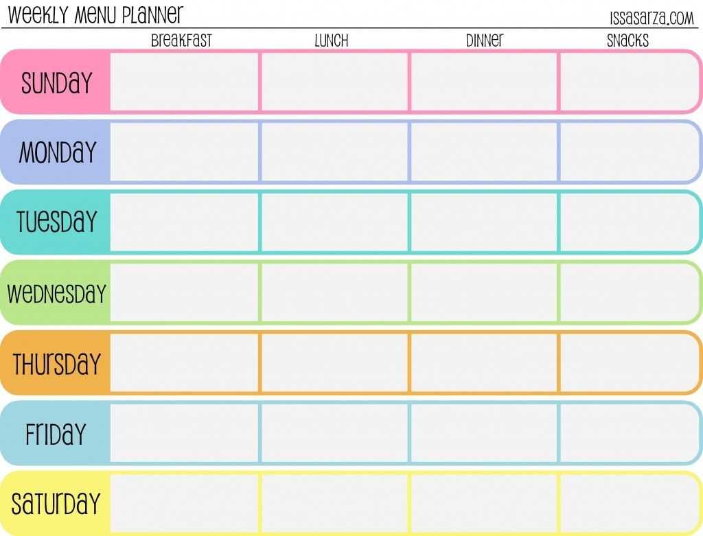 010 Free Weekly Meal Planner Template Word Staggering Ideas Pertaining To Weekly Meal Planner Template Word