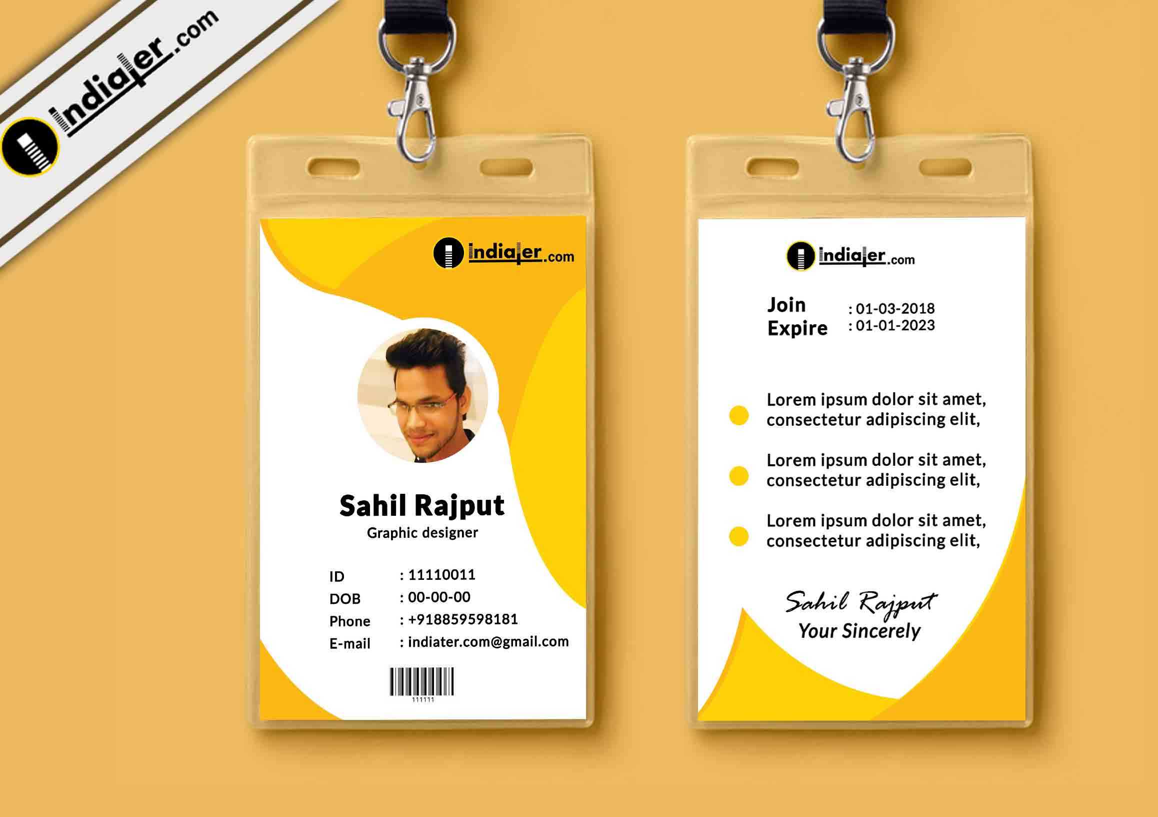 010 Template Ideas Employee Id Card Design Psd Multipurpose Intended For Company Id Card Design Template