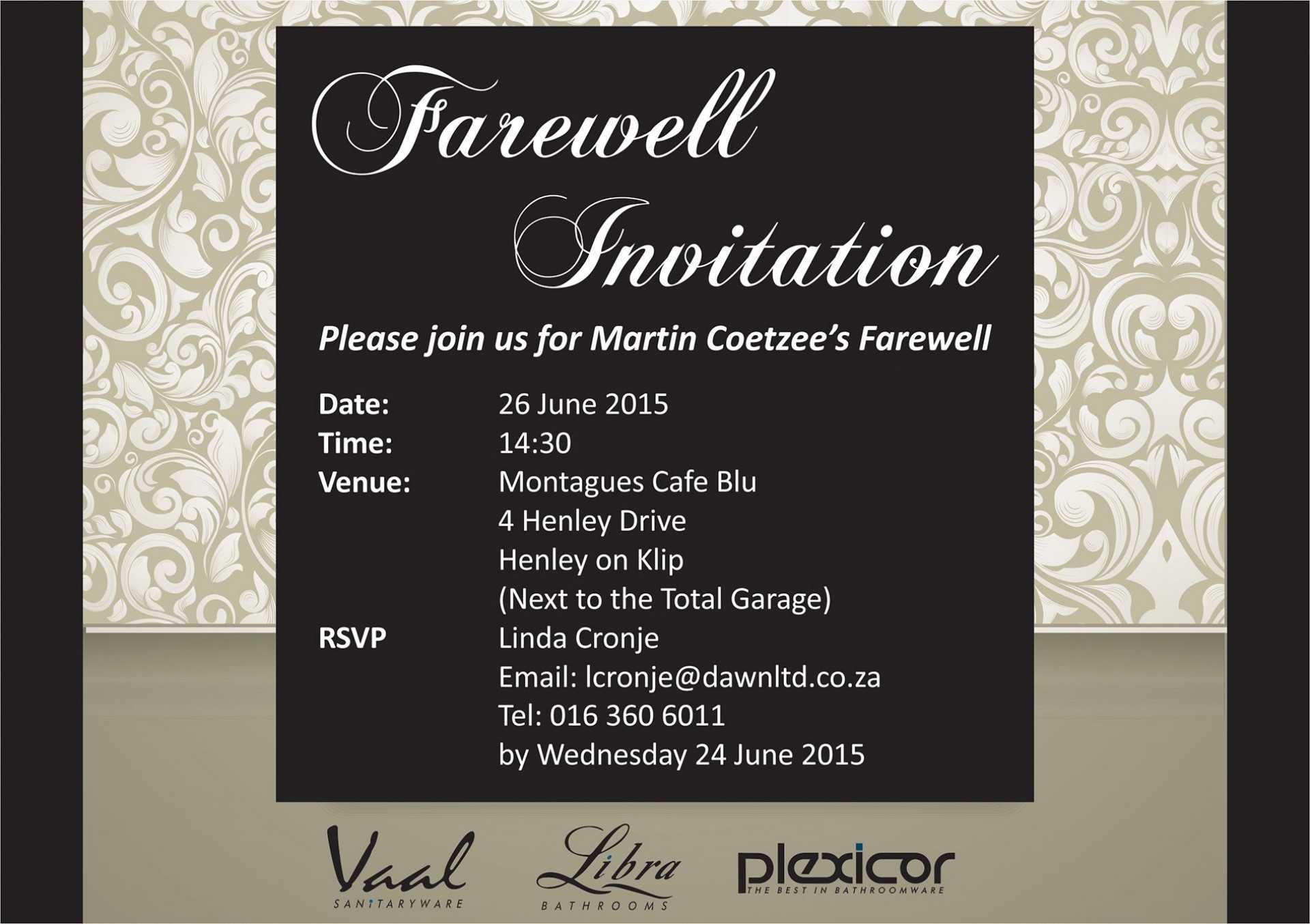 015 Farewell Party Invitations Templates Template Ideas With Regard To Farewell Card Template Word