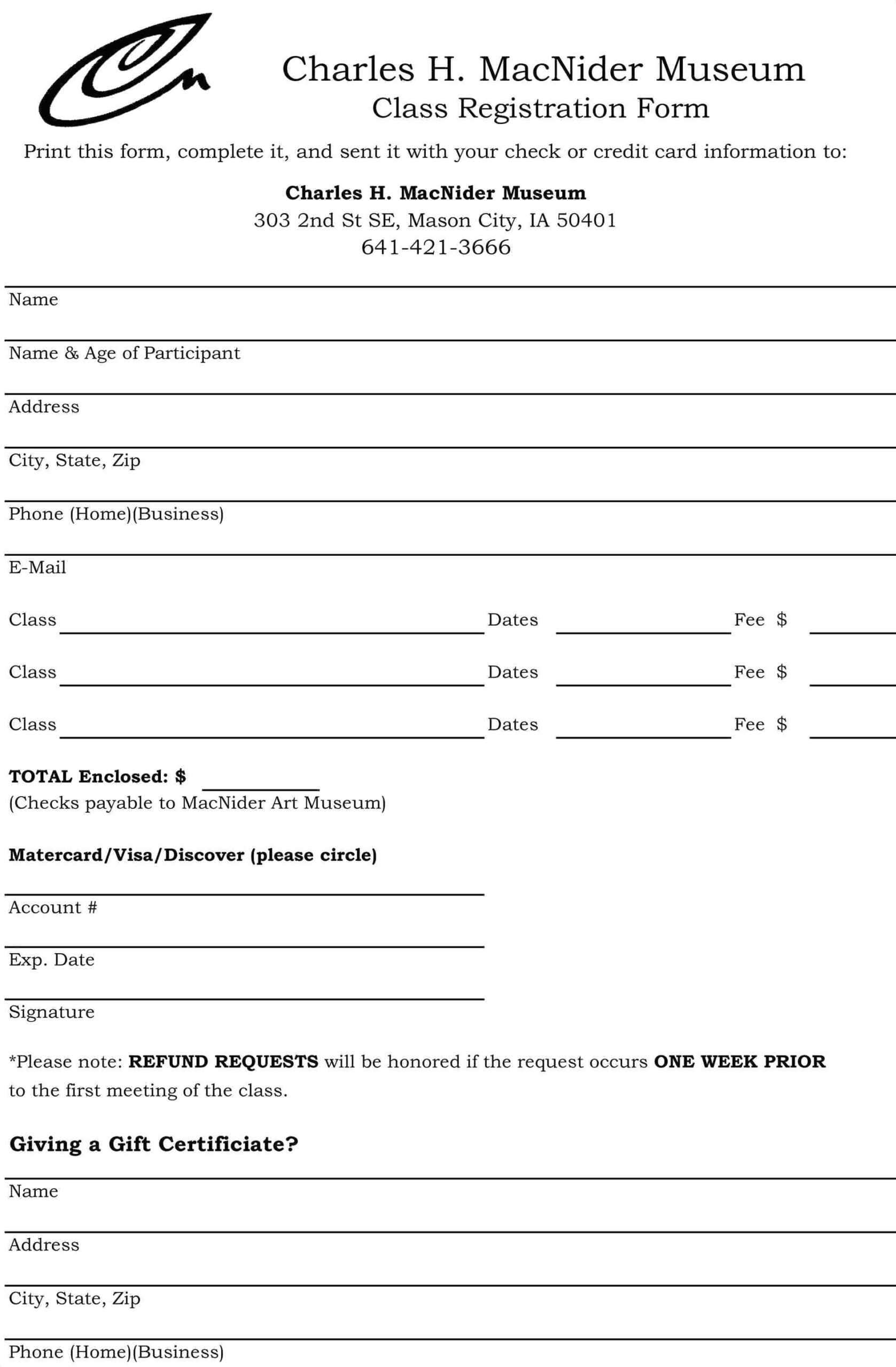 017 Free Hotel Registration Form Template New Design Word Inside Registration Form Template Word Free