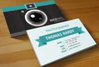 017 Free Photography Business Card On Table Templates Psd for Photography Business Card Templates Free Download