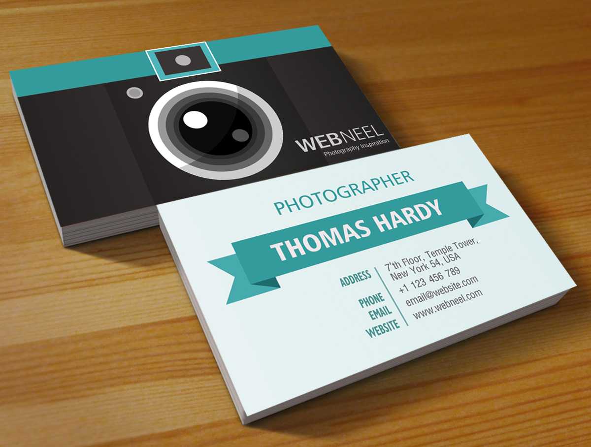 017 Free Photography Business Card On Table Templates Psd For Photography Business Card Templates Free Download