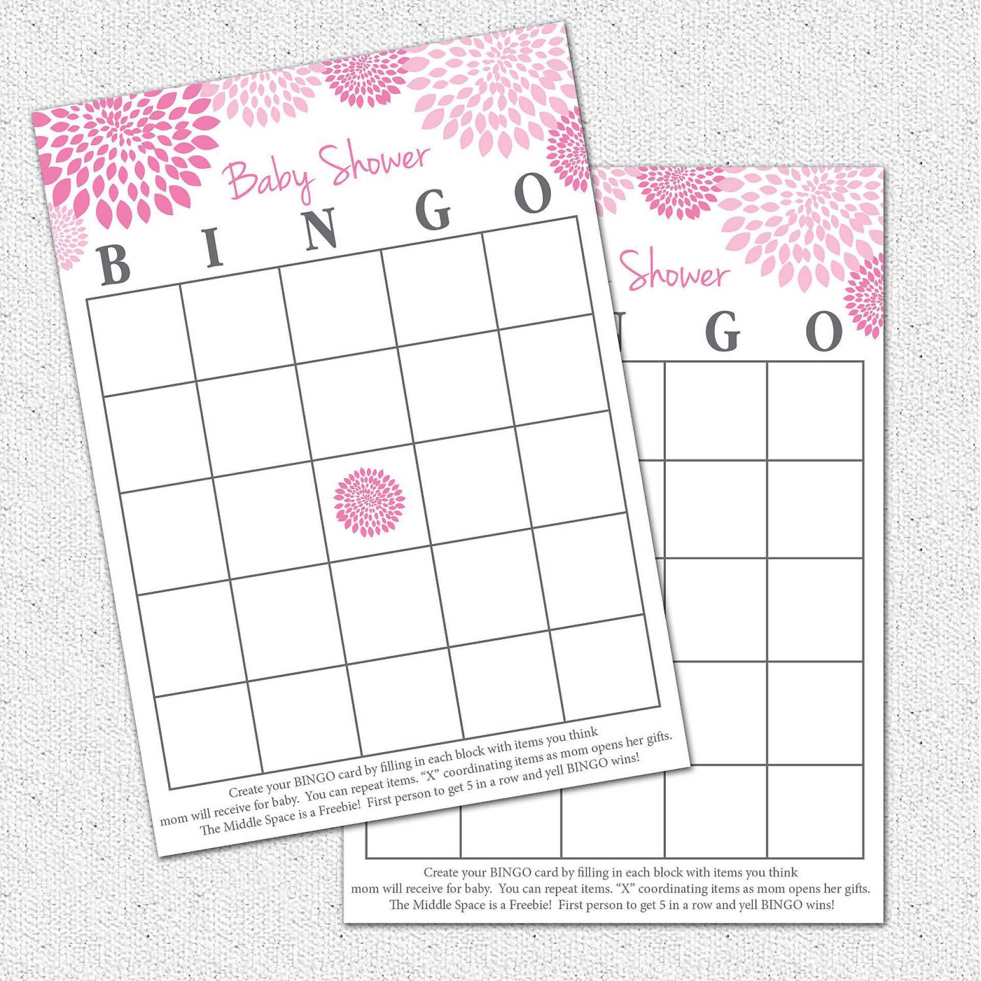 017 Template Ideas Free Baby Shower Bingo Blank Elegant Best Pertaining To Blank Bingo Card Template Microsoft Word