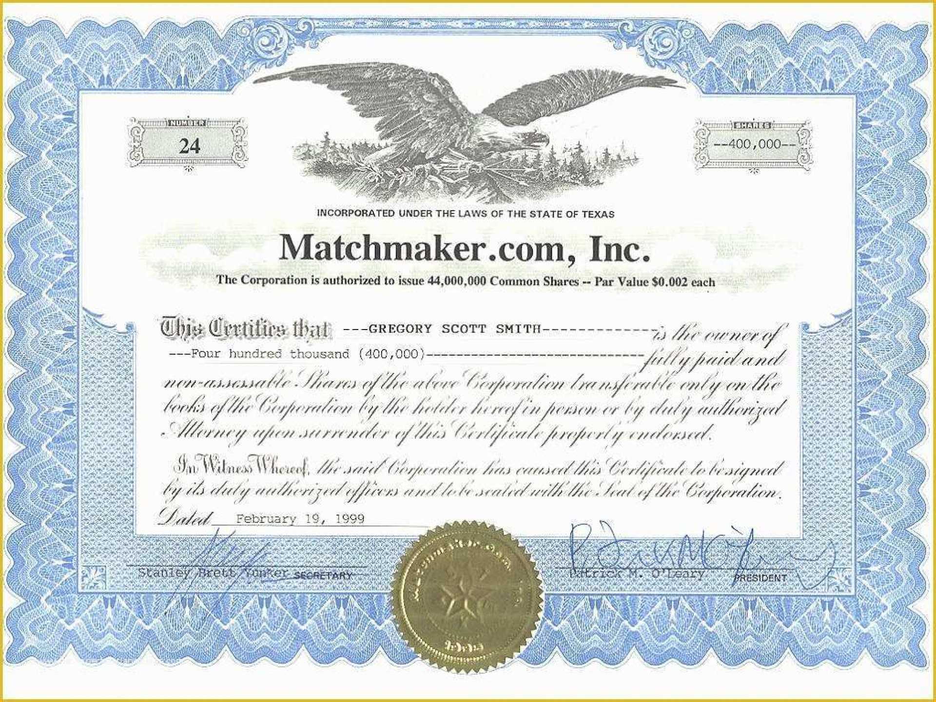 018 Corporate Stock Certificates Template Free Ideas Regarding Corporate Share Certificate Template
