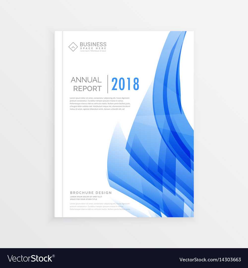 019 Business Annual Report Cover Page Template In Vector For Word Title Page Templates