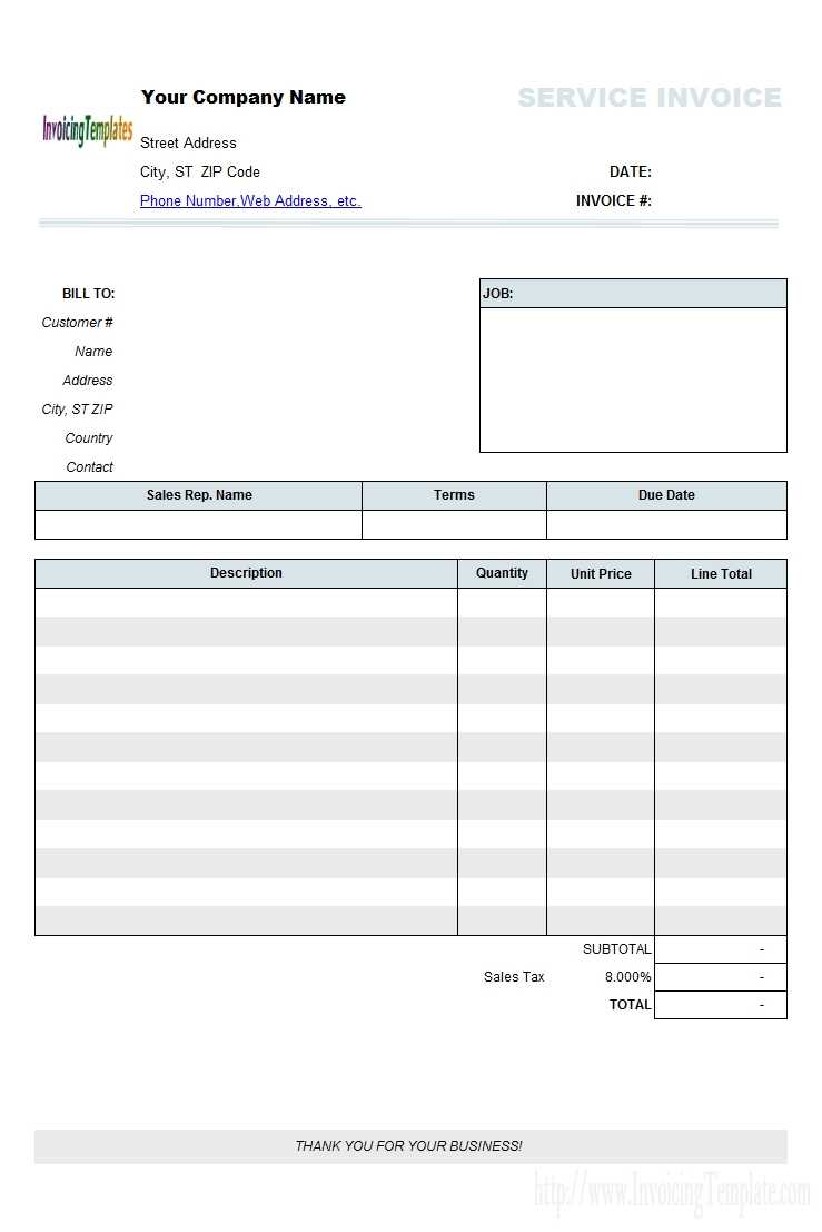 019 Template Ideas Free Printable Invoices Fors Invoice With Within Free Printable Invoice Template Microsoft Word