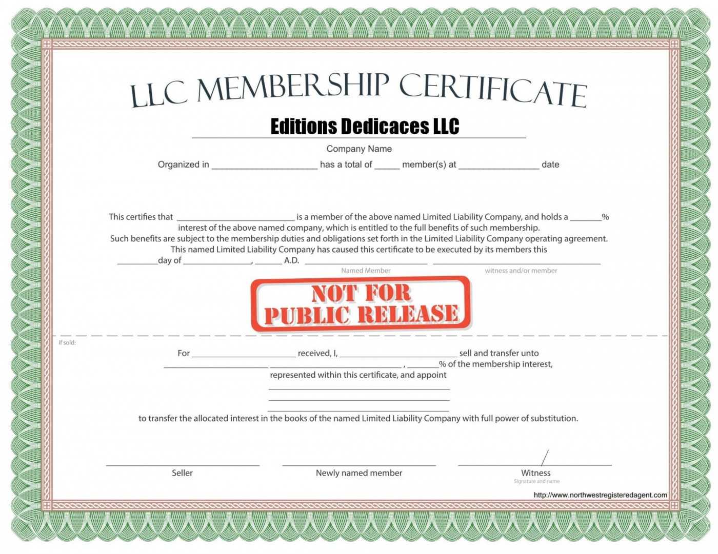 023 Astonishing Llc Articles Of Organization Template With New Member Certificate Template