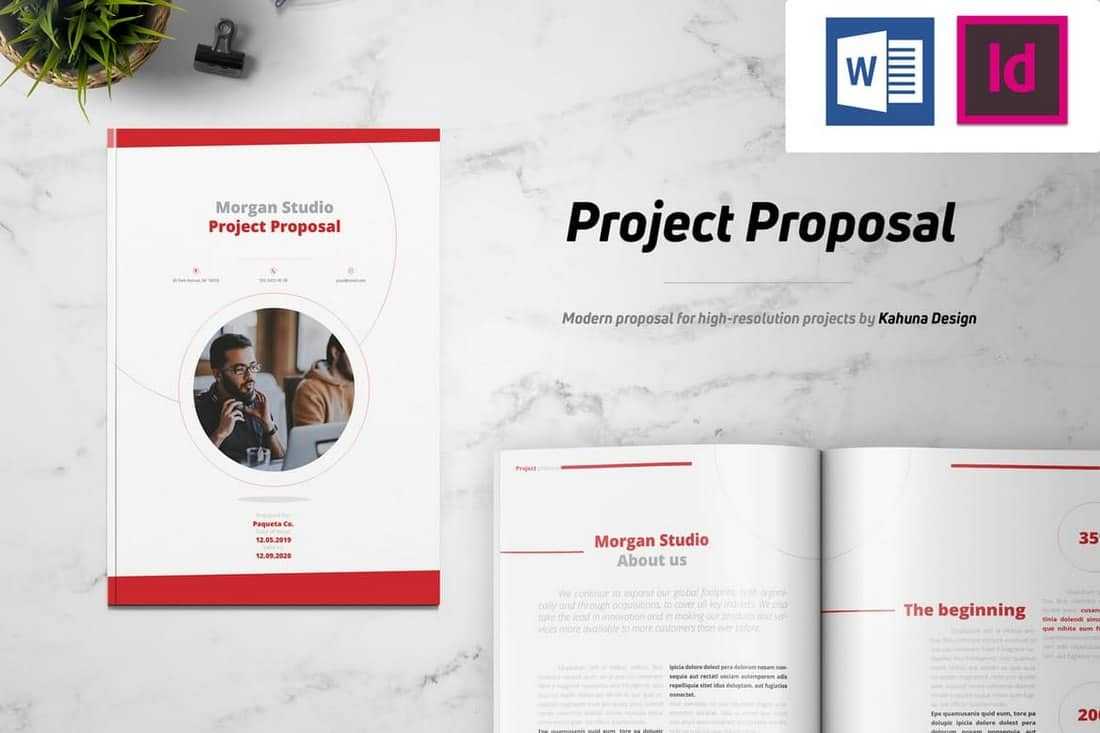 025 Minimal Project Proposal Brochure Template Microsoft Intended For Word 2013 Brochure Template