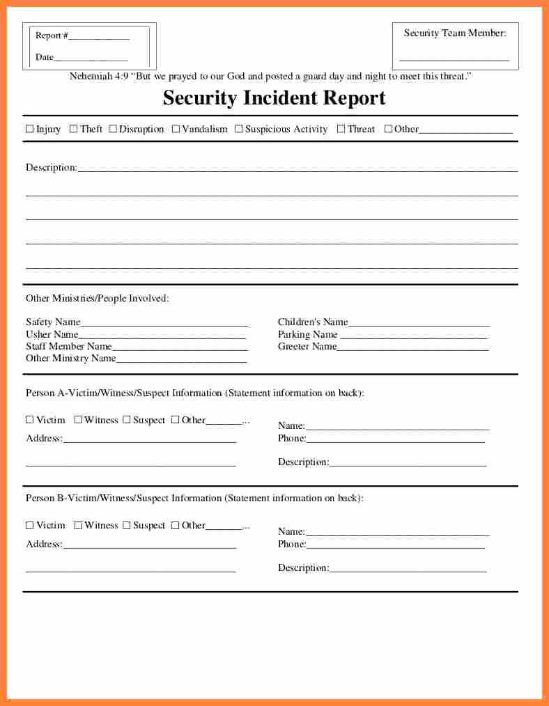 025 Template Ideas 20Fire Incident Report Form Doc Samples Regarding Incident Report Form Template Doc
