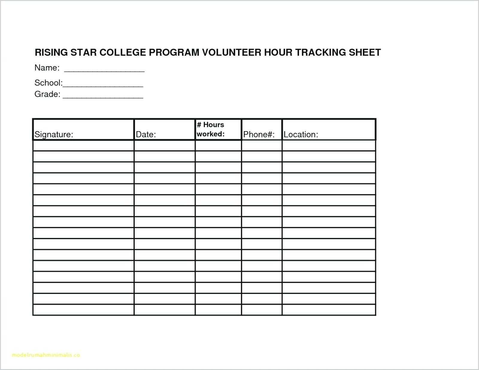 025 Volunteer Sign Up Form Template Sheet Templates Ideas Intended For Community Service Template Word