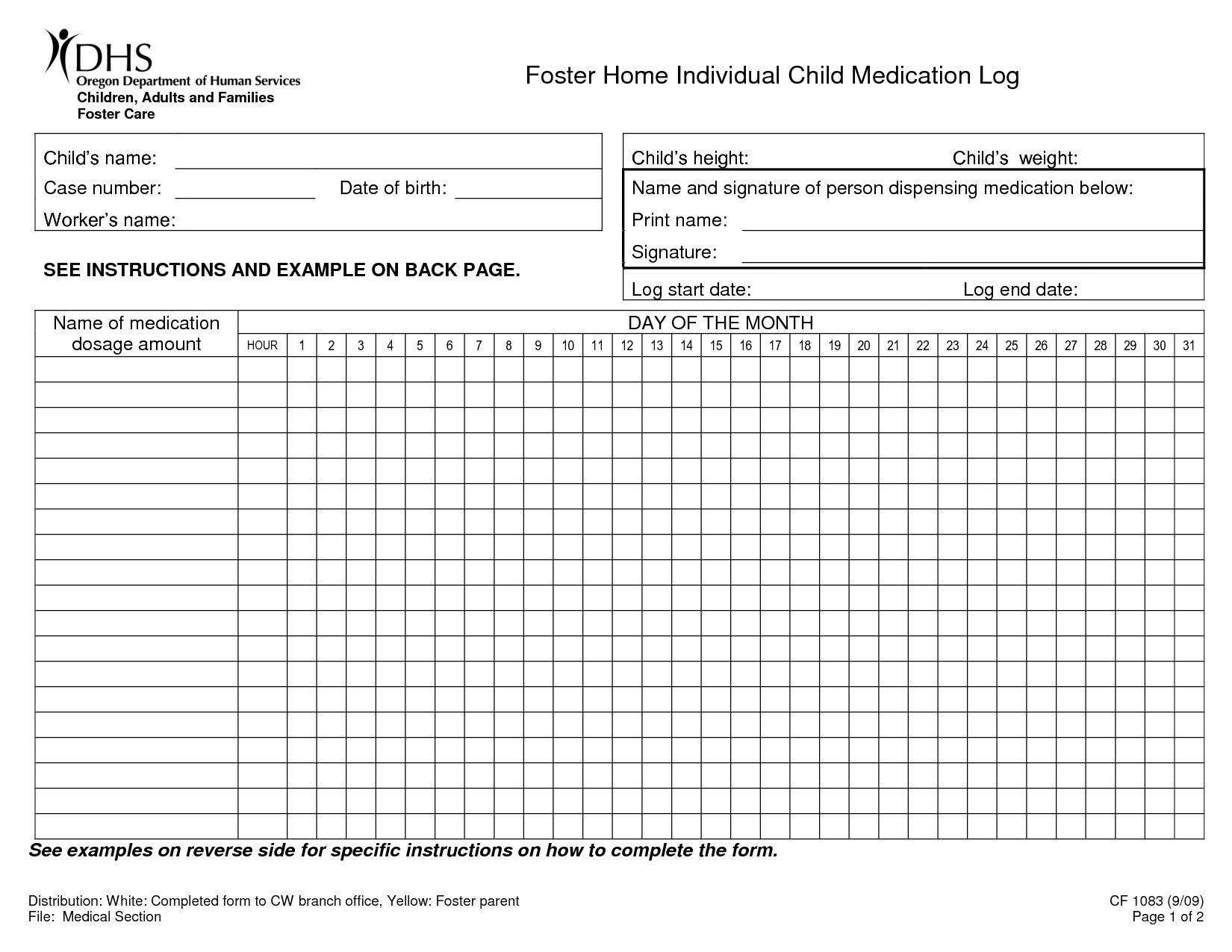 026 Template Ideas Medication Administration Record Forms Pertaining To Med Card Template