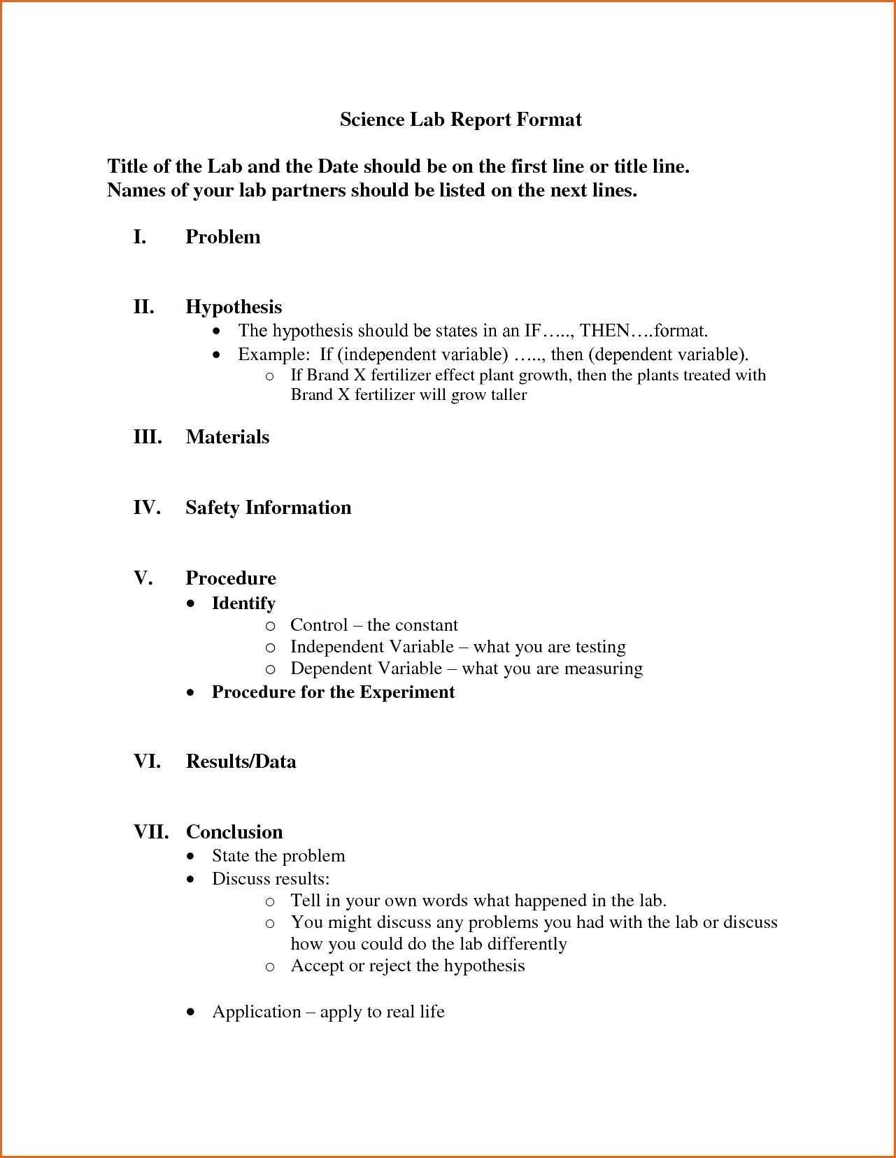 026 Template Lab Report Word Surprising Ideas Sample Physics In Lab Report Template Word