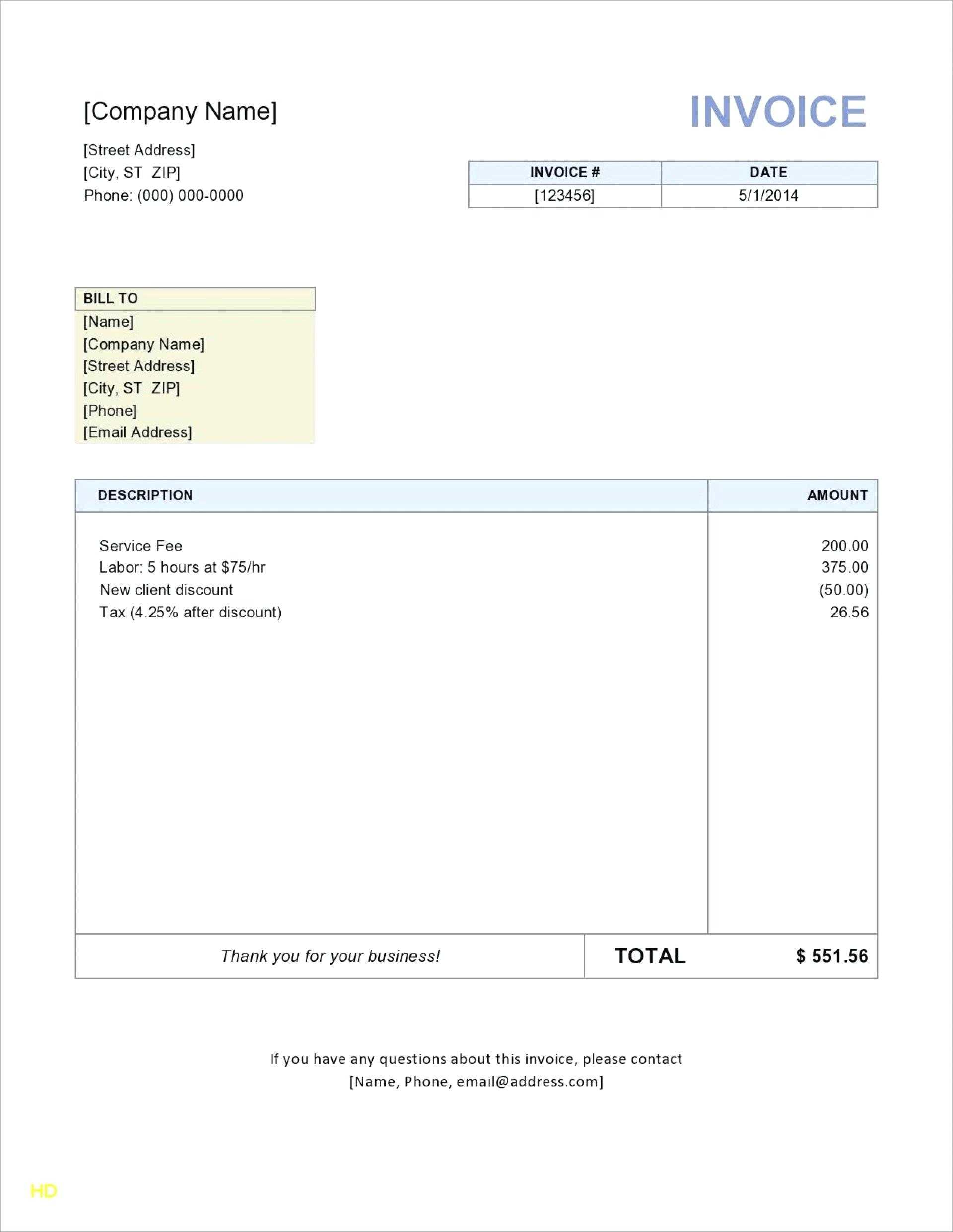 029 Invoice Template In Word Free Blank And Ms Service For For Free Invoice Template Word Mac