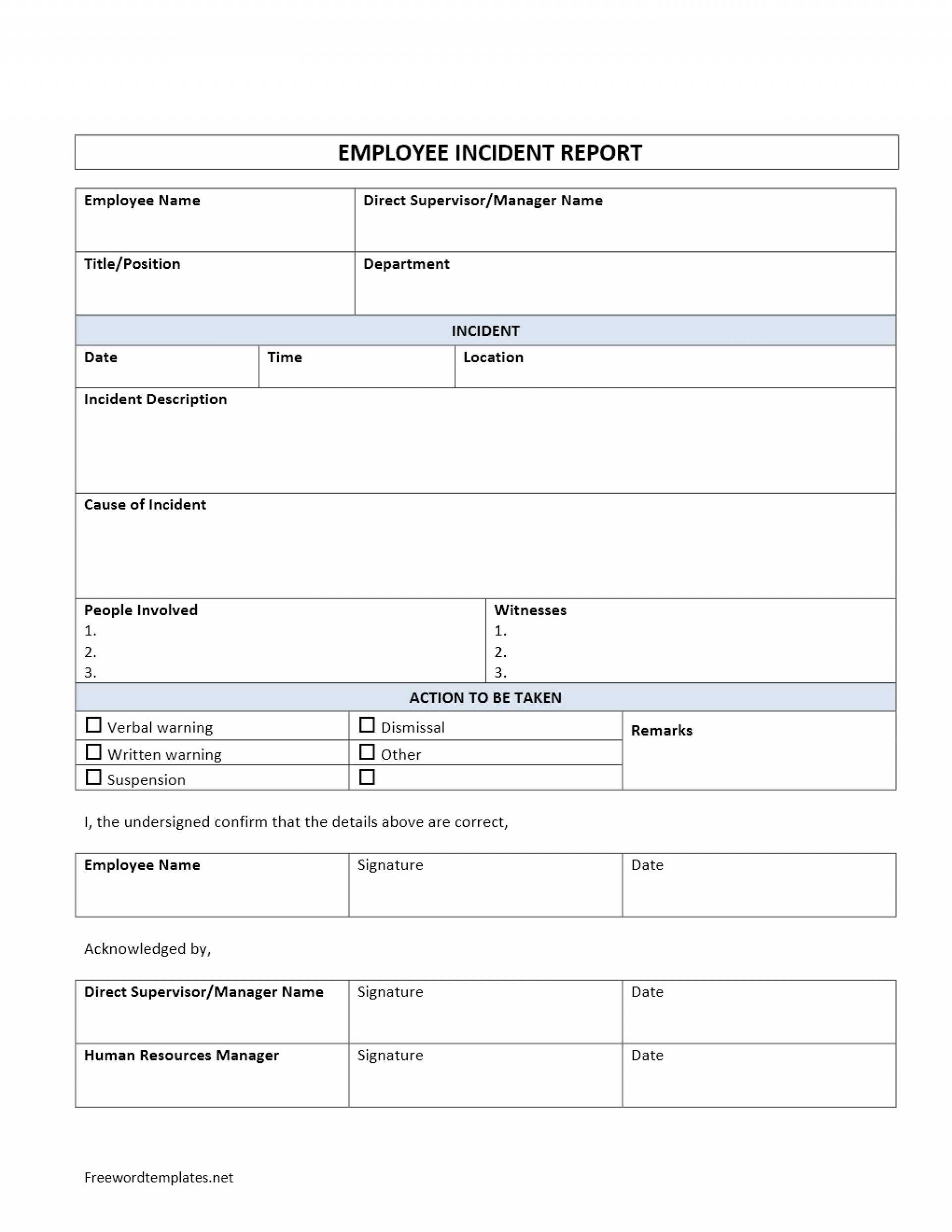 032 Injury Report Sample Form Free Incident Template Word Throughout Injury Report Form Template