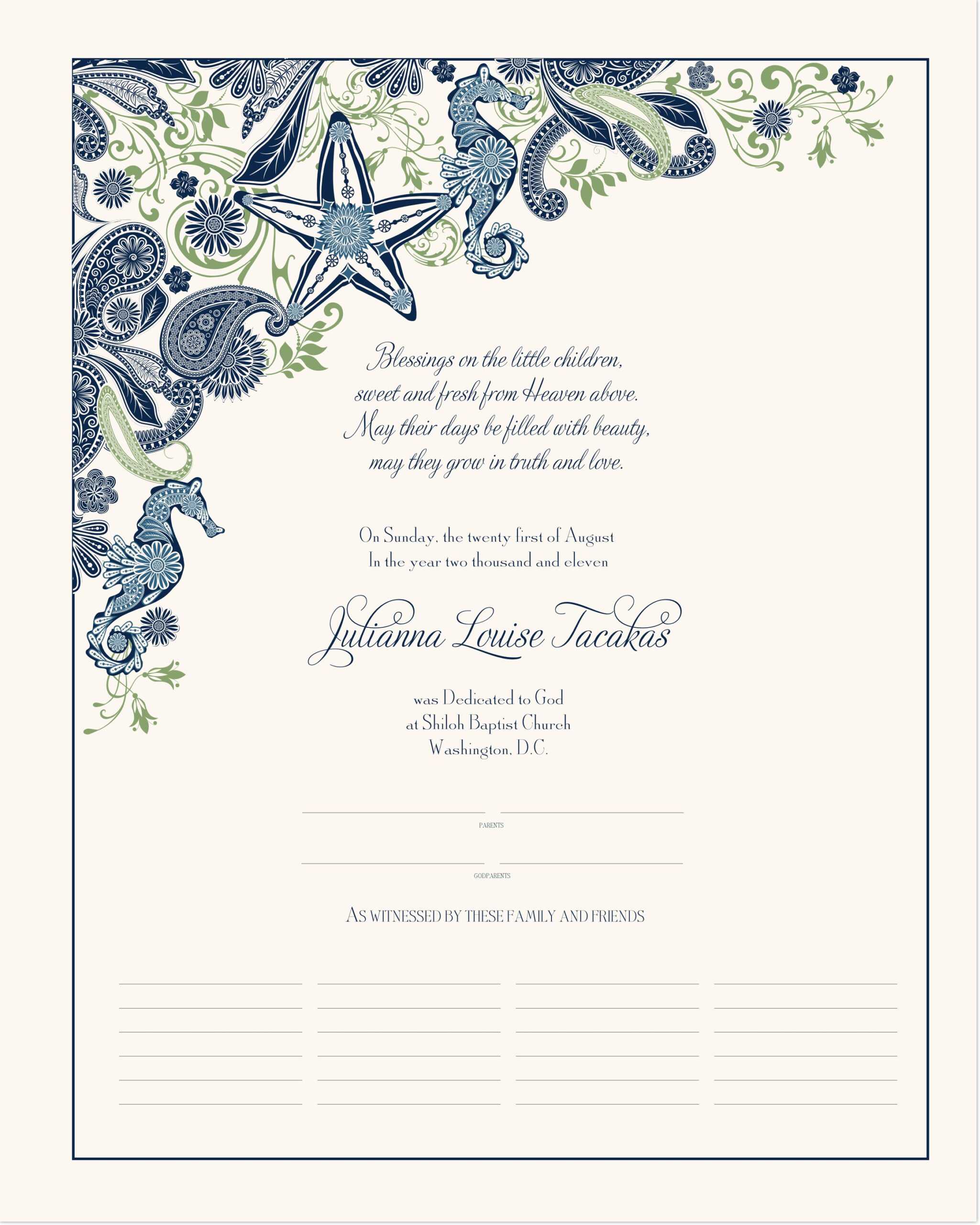 032 V Baby Dedication Certificate Template Free Archives As Throughout Baby Dedication Certificate Template