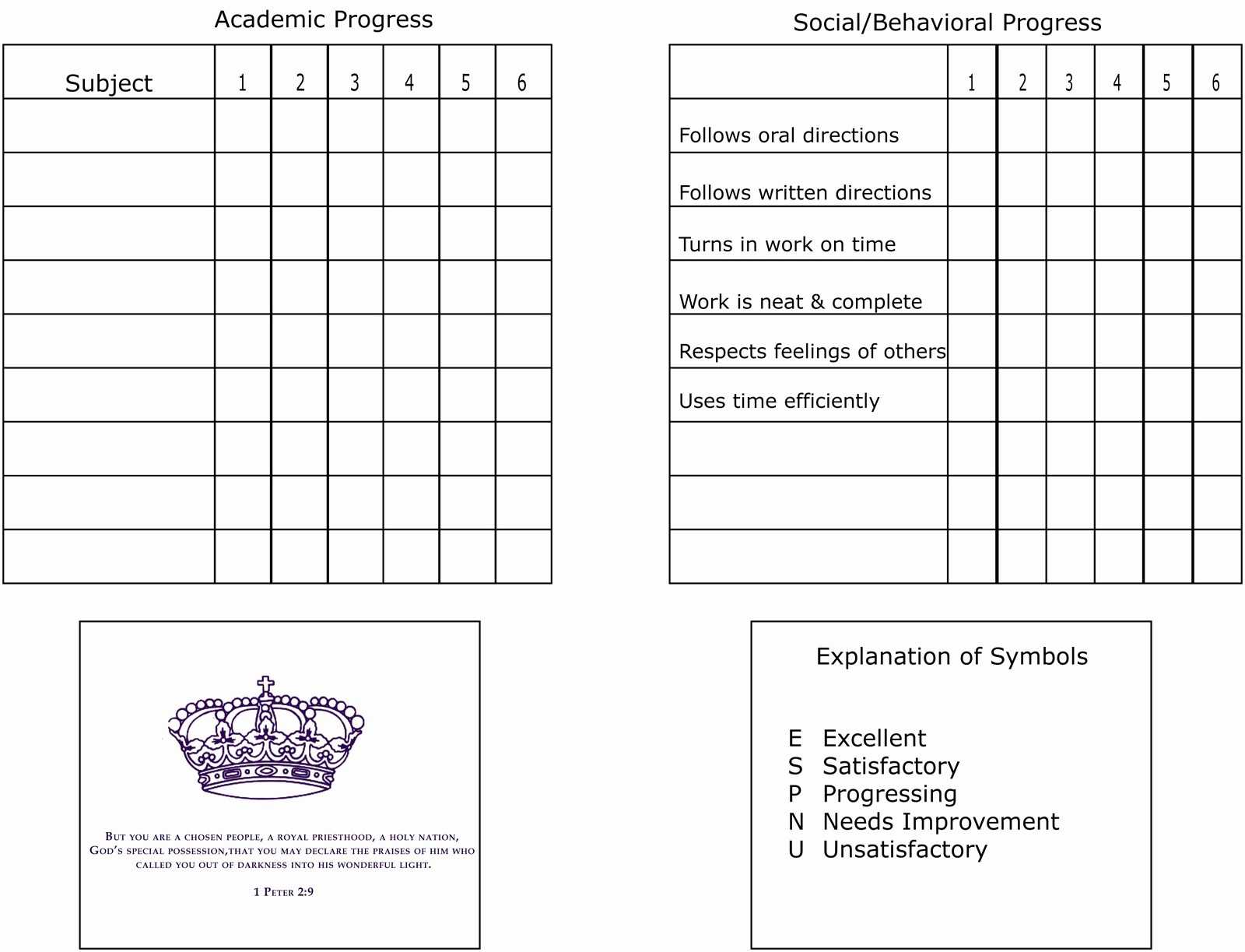 036 Free Download Report Card Template For Homeschoolers Throughout Homeschool Report Card Template