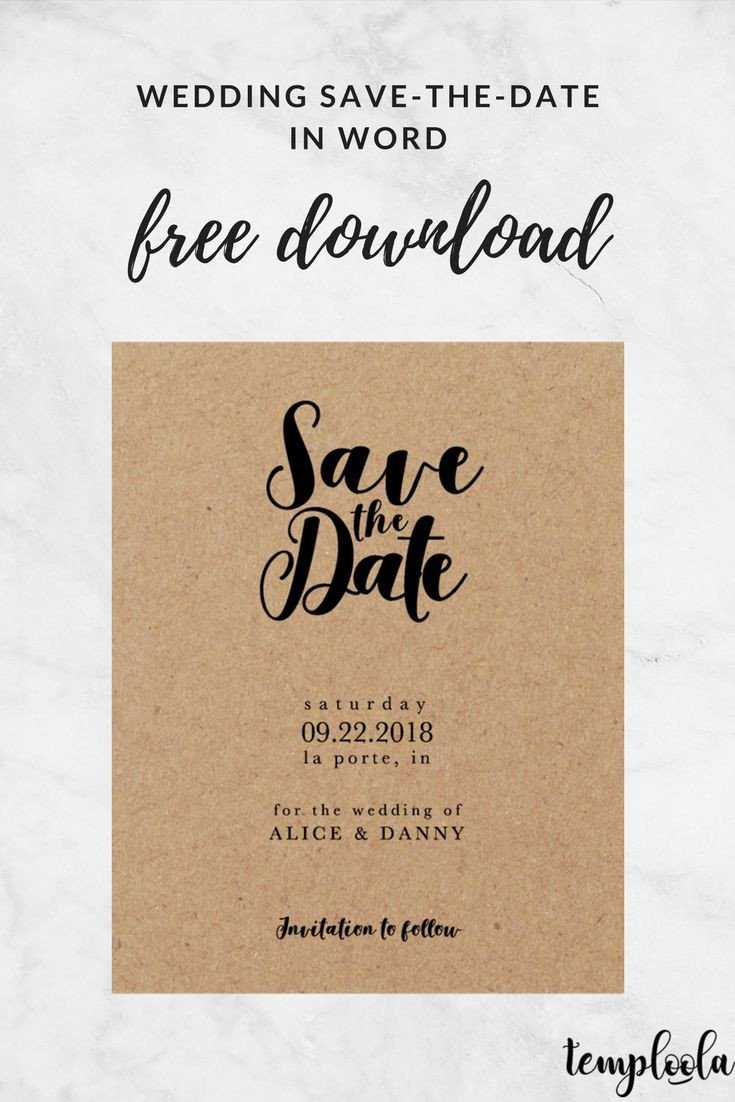 037 Save The Date Templates Word Unique Best Wedding Images With Save The Date Template Word