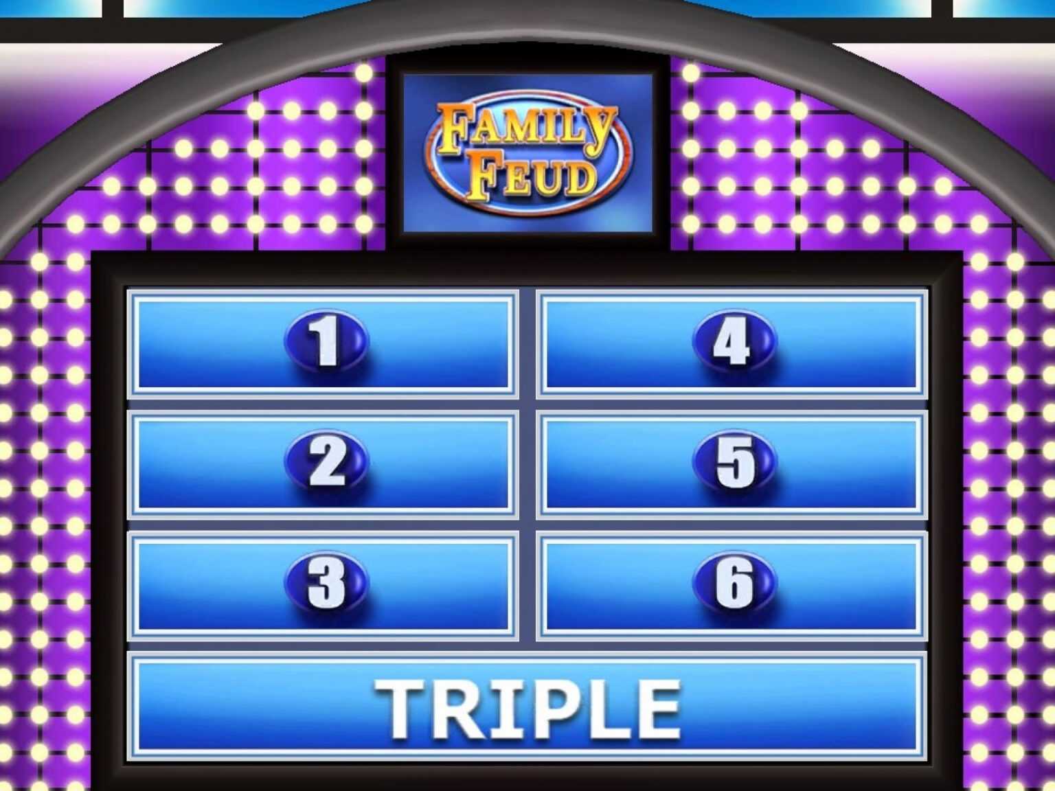 Family Feud Template Canva