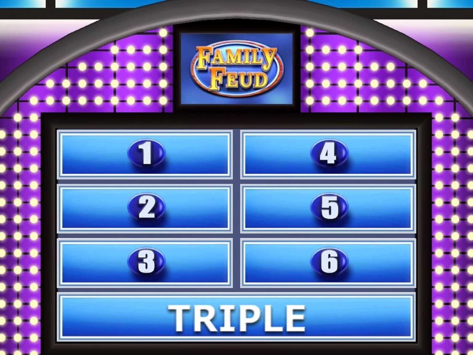 how can i set up family feud Family Feud Google Slides Template