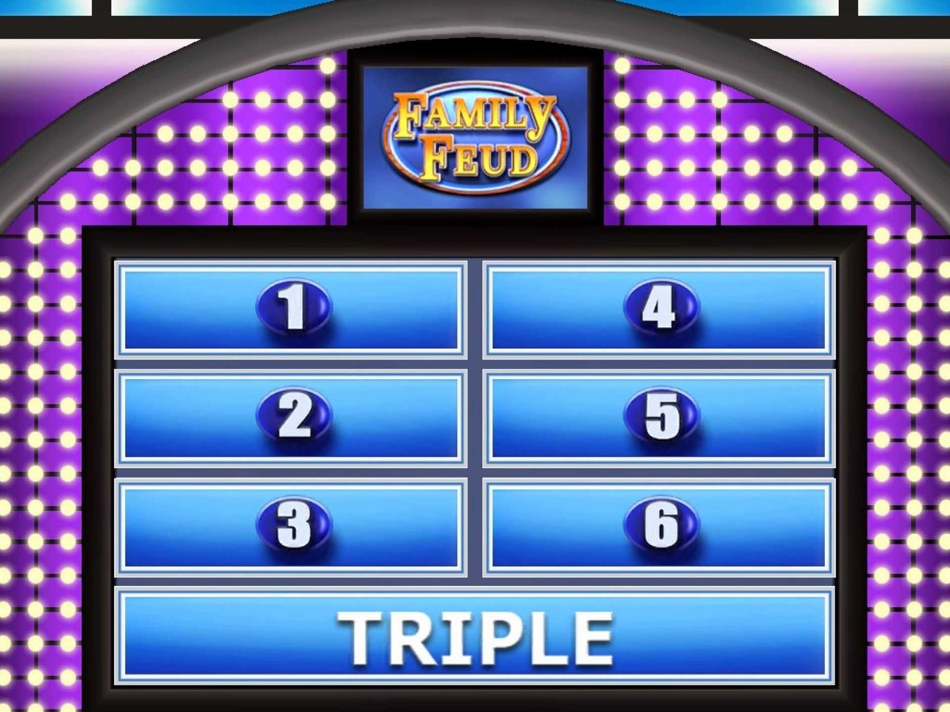 Family Feud Online Template Free