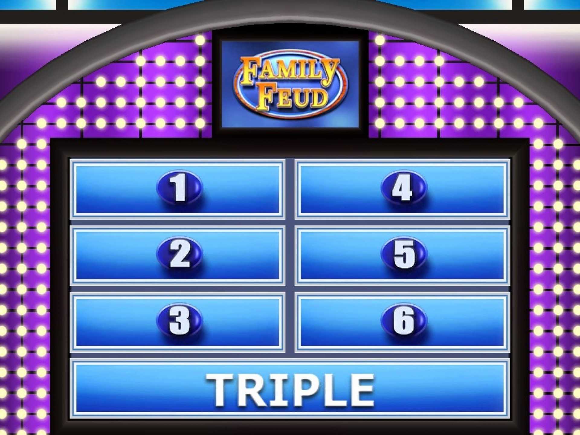 Family Feud Powerpoint Template With Music