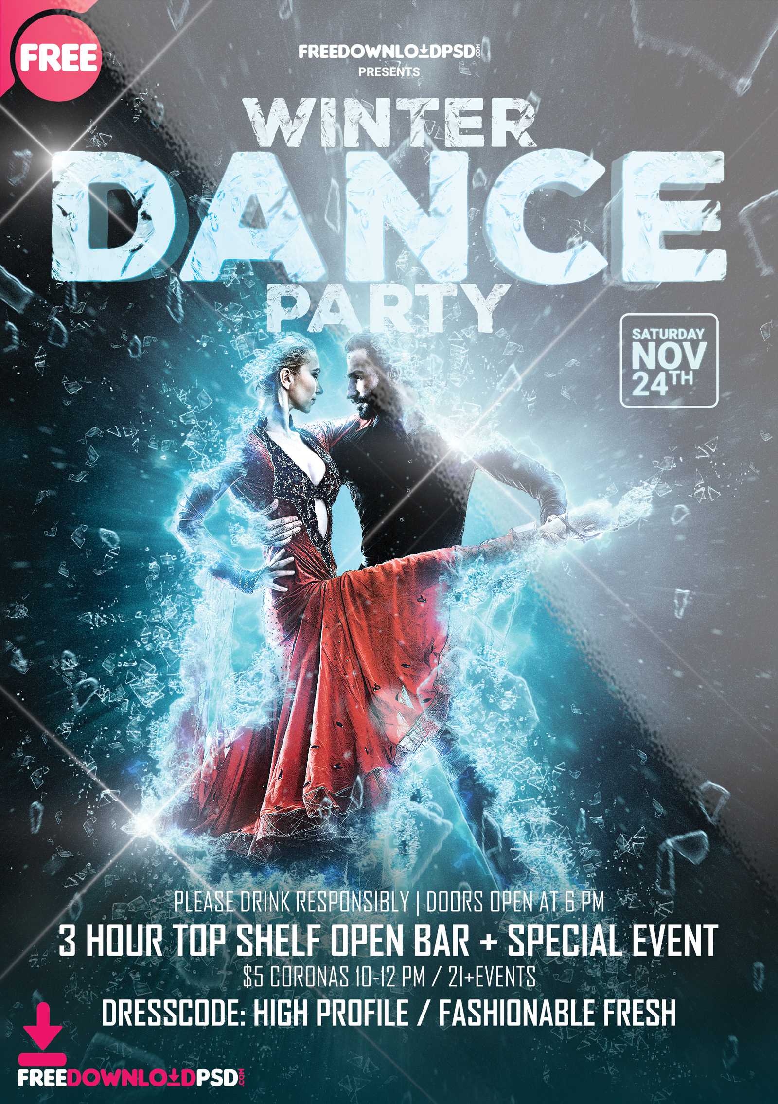 042 Free Party Flyer Templates Template Ideas Winter Dance With Dance Flyer Template Word