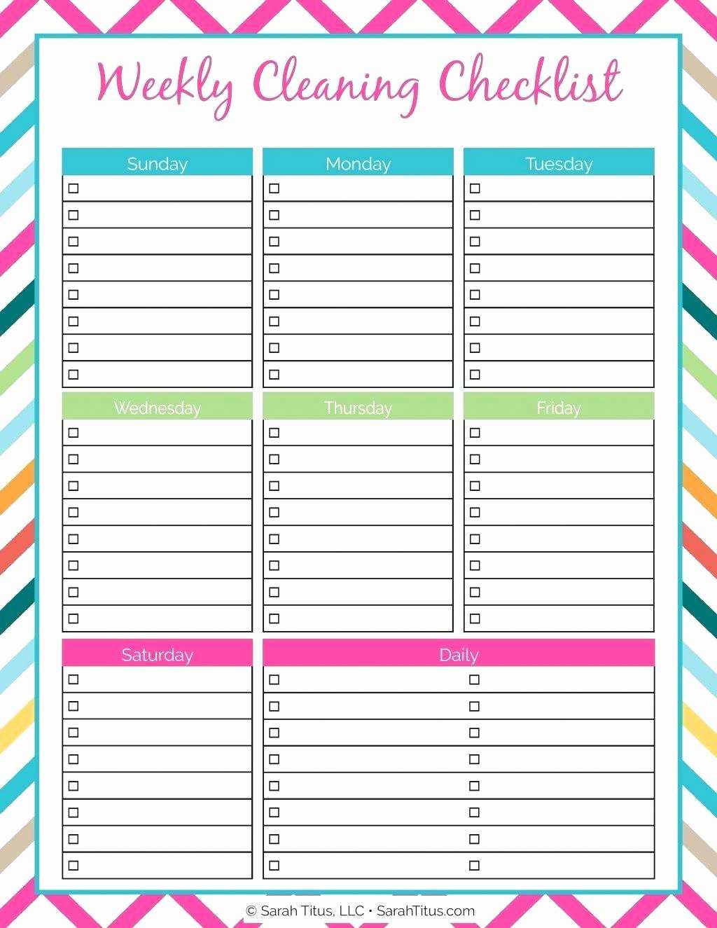 049 Monthly Cleaning Schedule Template Inspirational With Blank Cleaning Schedule Template