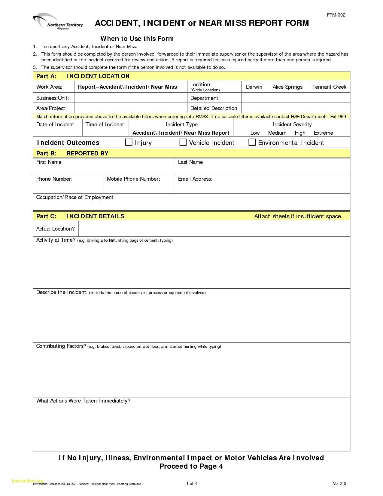 10 Incident Report Sample For Nurses | Resume Samples For Mi Report Template