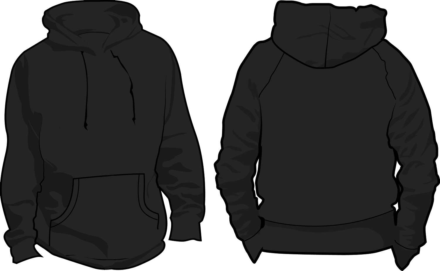 10 Pullover Hoodie Template Images – Black Blank Hoodie Pertaining To Blank Black Hoodie Template