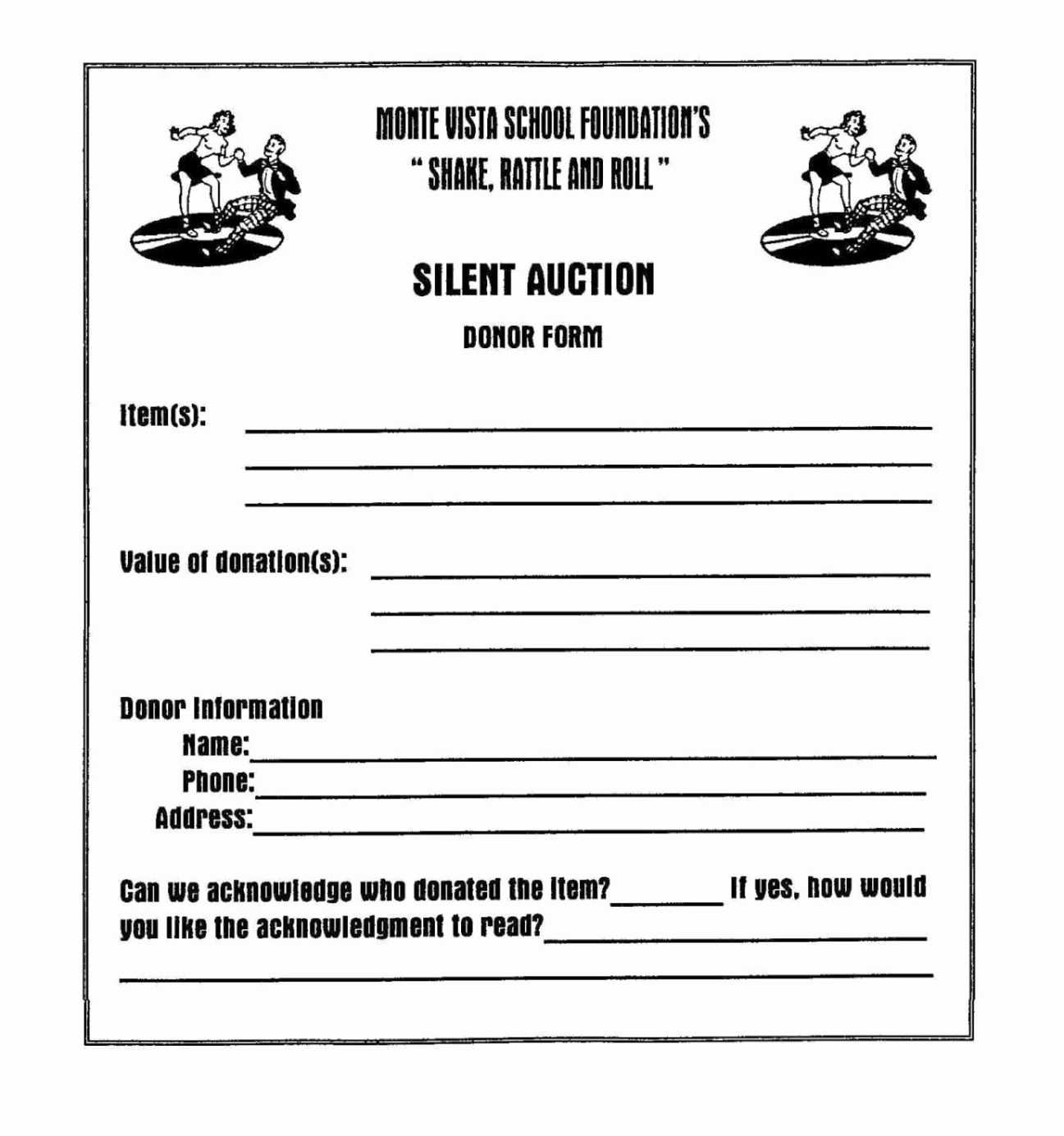 10 Silent Auction Bid Sheet Template | Proposal Sample With Auction Bid Cards Template
