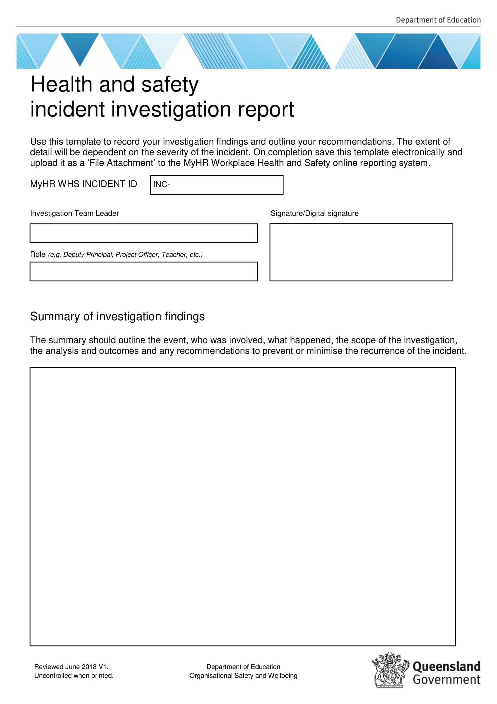 10+ Workplace Investigation Report Examples – Pdf | Examples Throughout Sexual Harassment Investigation Report Template