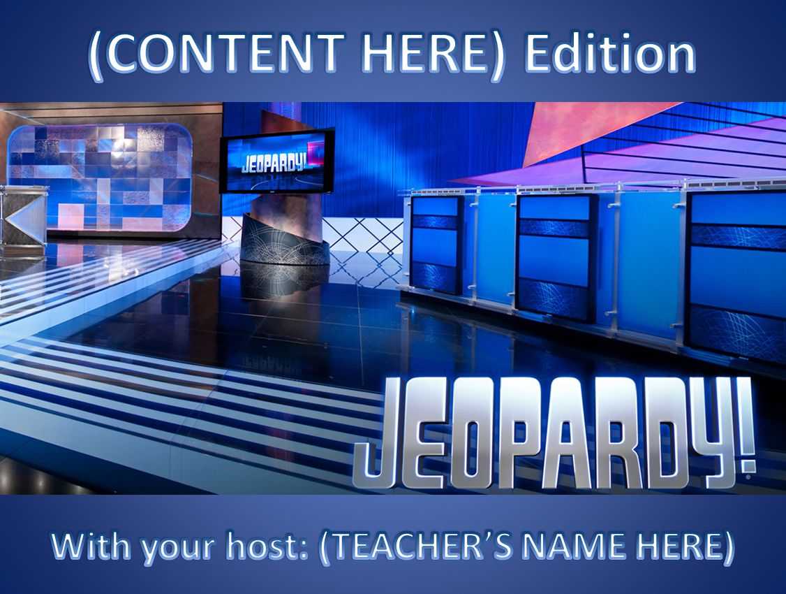 11 Best Free Jeopardy Templates For The Classroom For Jeopardy Powerpoint Template With Sound