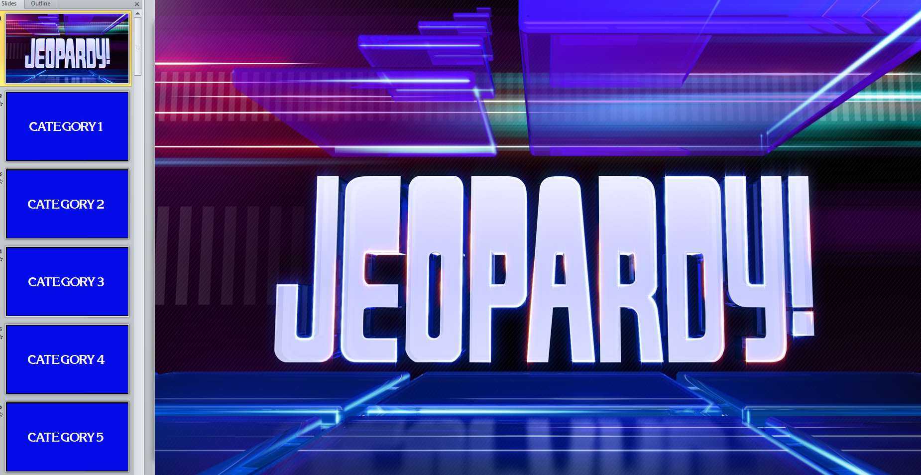 11 Best Free Jeopardy Templates For The Classroom Intended For Quiz Show Template Powerpoint
