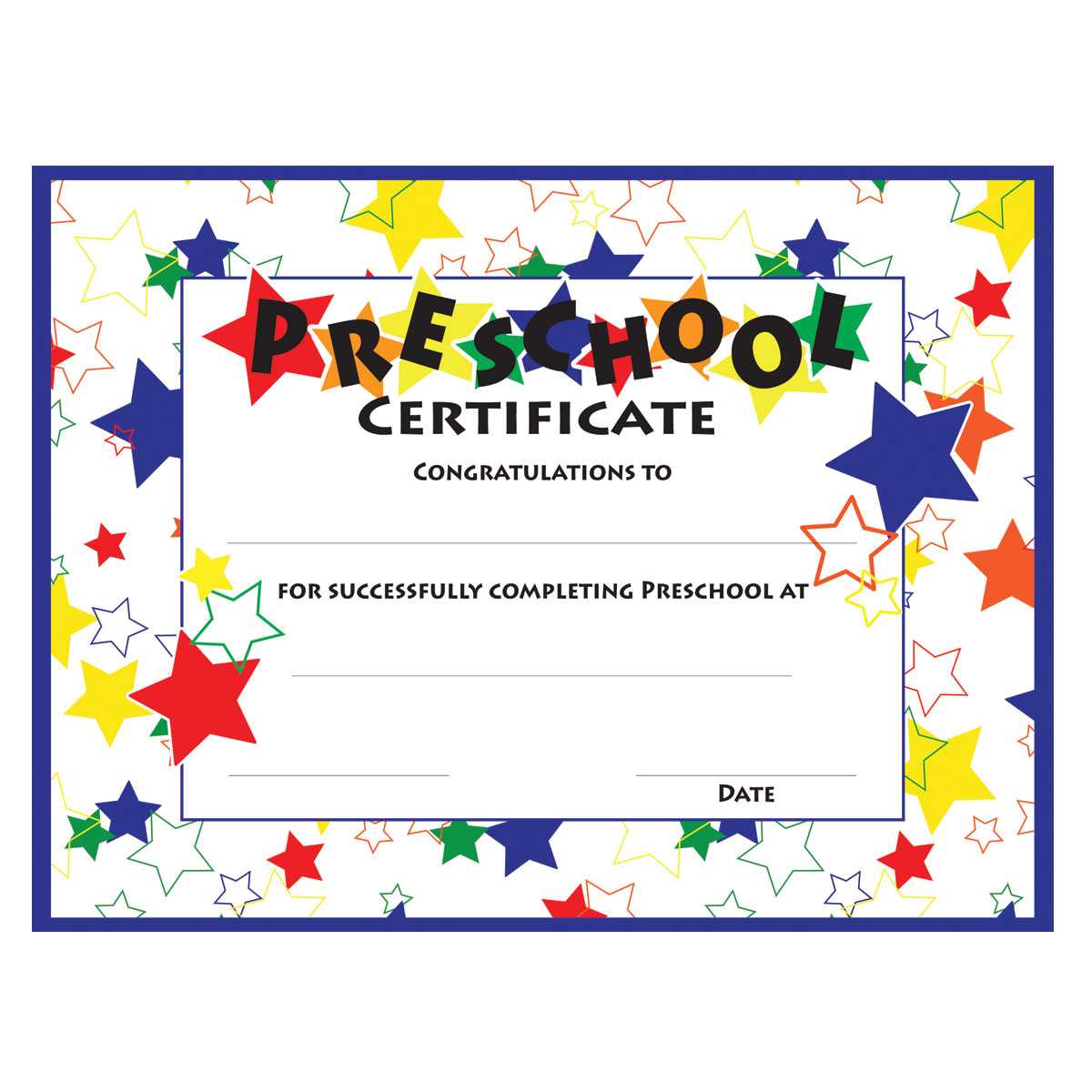 11+ Preschool Certificate Templates – Pdf | Free & Premium In Star Certificate Templates Free