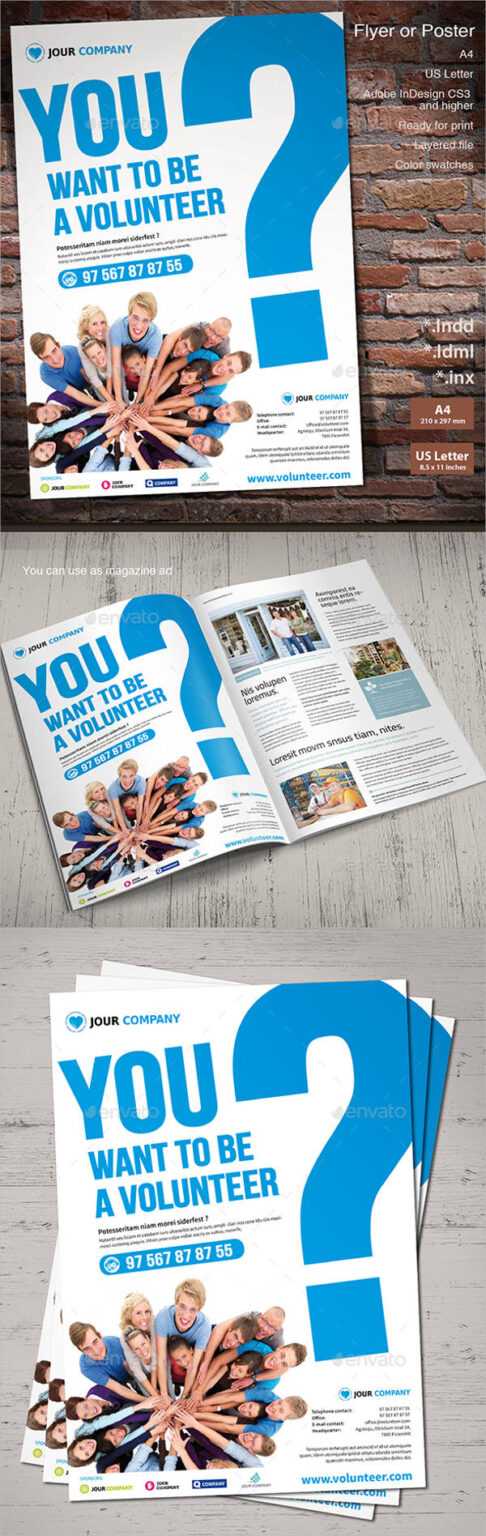 Volunteer Brochure Template