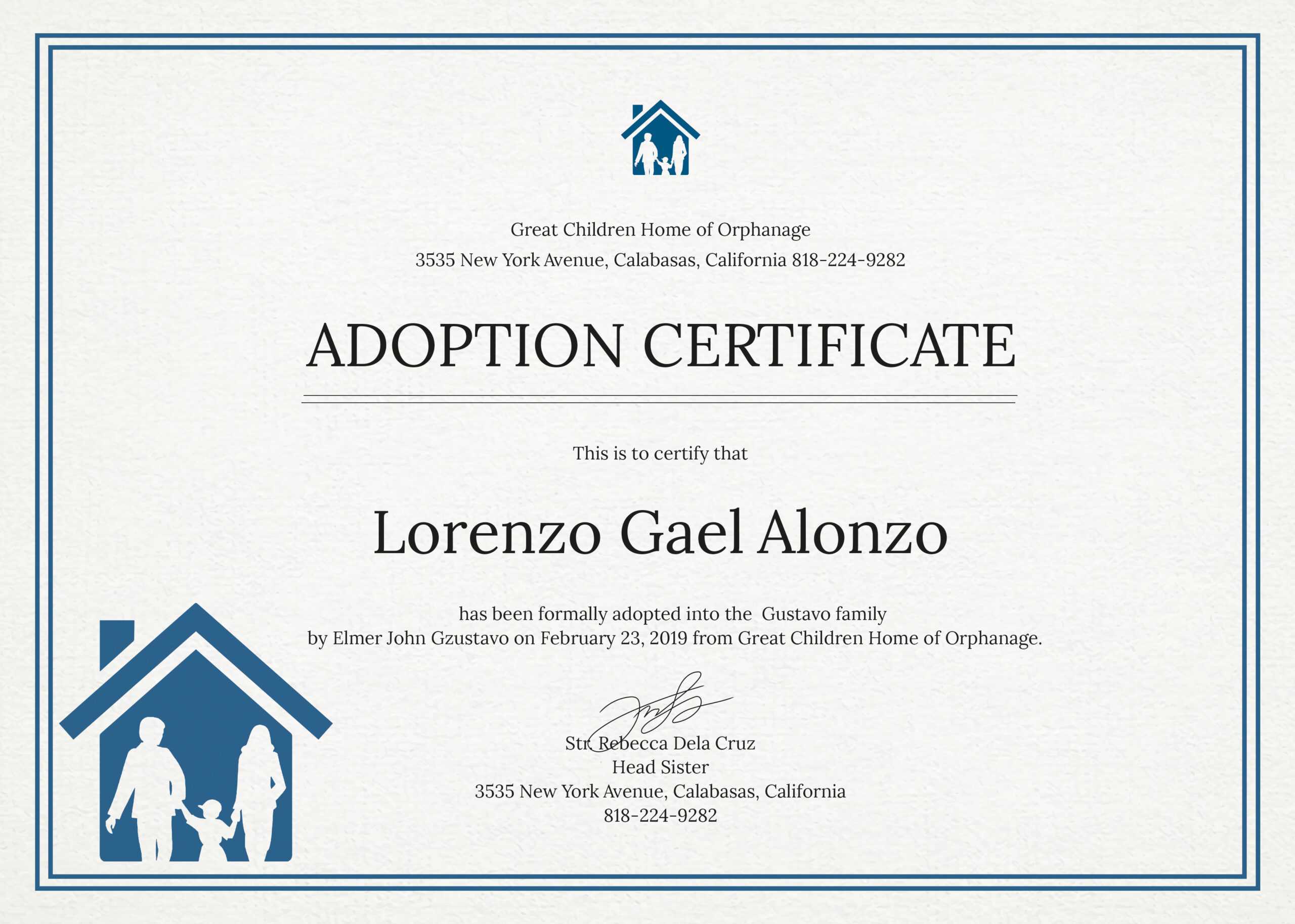 14+ Adoption Certificate Templates | Proto Politics Intended For Adoption Certificate Template