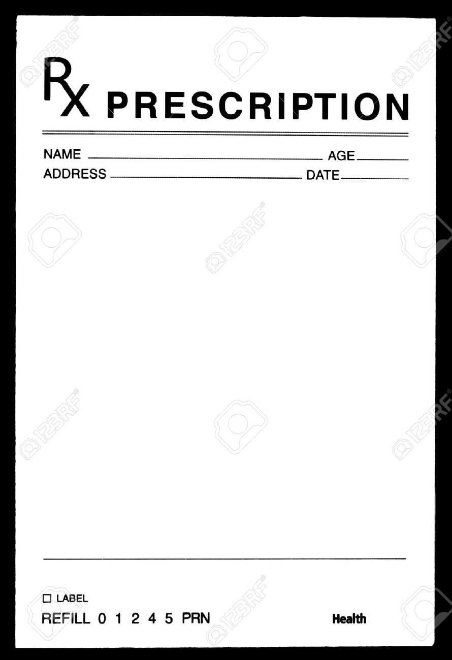 14+ Prescription Templates – Doctor – Pharmacy – Medical Throughout Blank Prescription Form Template