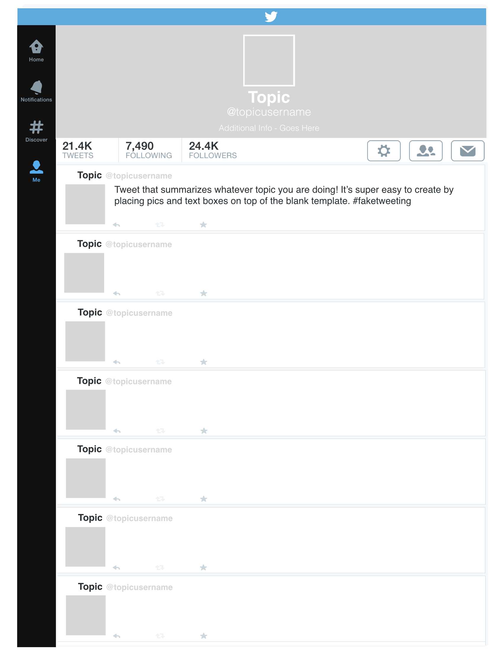 15 Best Photos Of Blank Twitter Template For Students 2015 Within Blank Twitter Profile Template