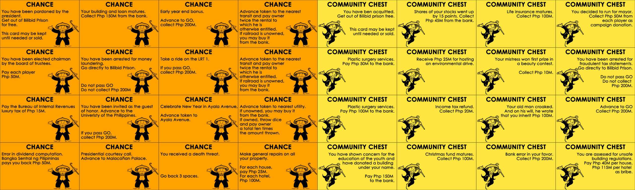 15 Best Photos Of Print Monopoly Chance Cards – Monopoly Within Chance Card Template