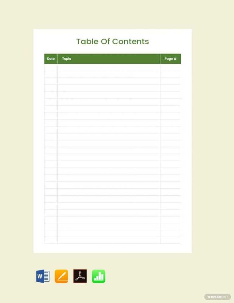 15-best-table-of-content-templates-for-your-documents-regarding-blank