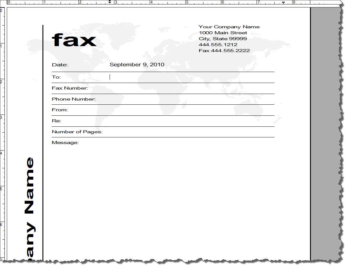 15 Cover Page Template Word 2010 Images – Cover Page Pertaining To Fax Cover Sheet Template Word 2010