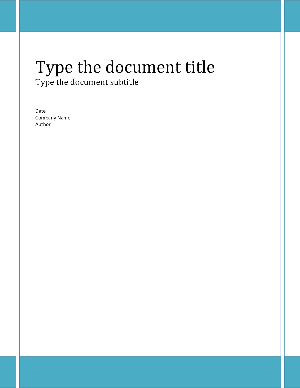 15 Free Report Cover Page Templates Images – Business Report Regarding Cover Page Of Report Template In Word